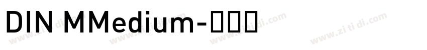 DIN MMedium字体转换